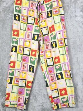 Pants Cocktail Drink Cherries Print Retro